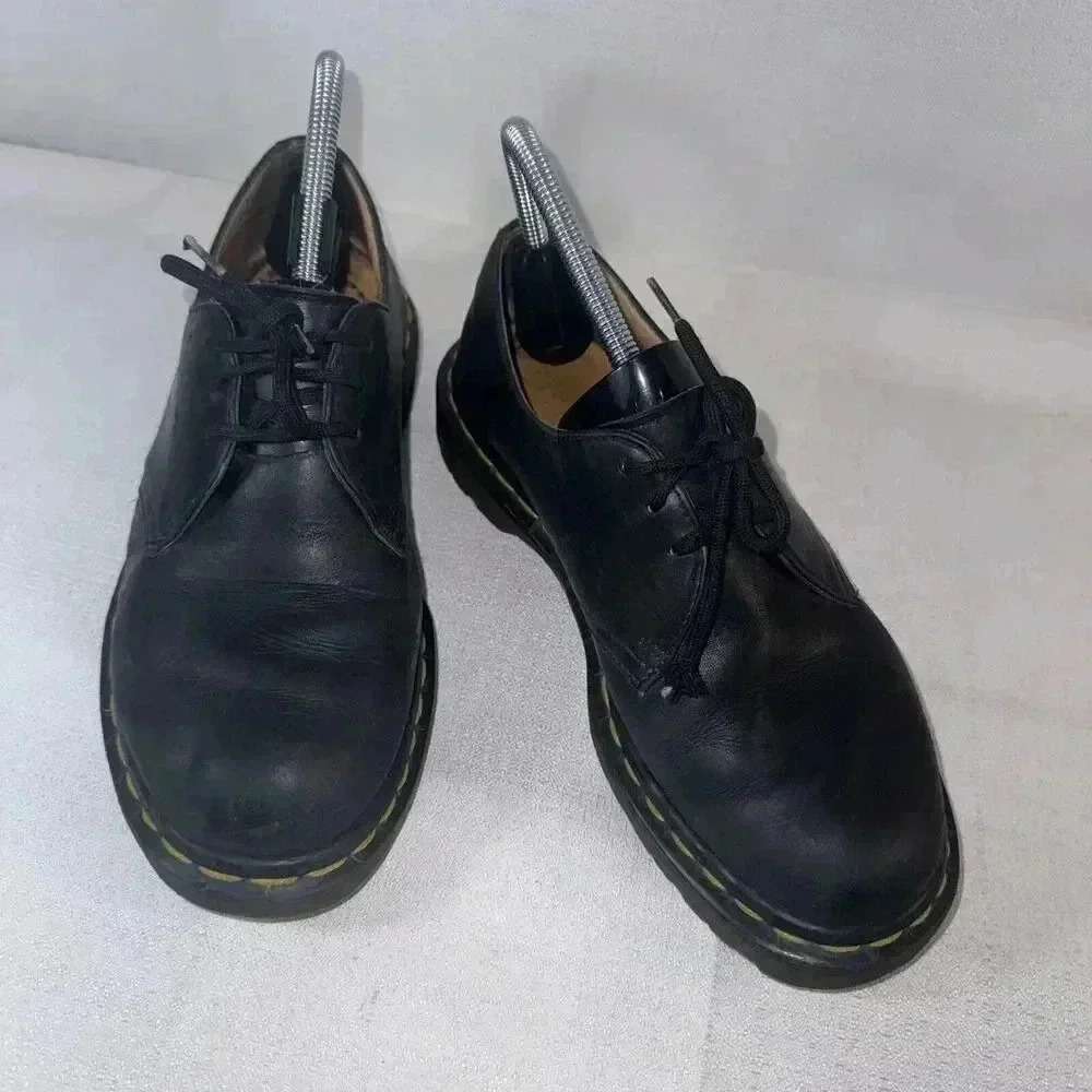 Dr Martens Black AW 1484 Vintage Early‎ 90s Low Top Size 6 Made In England